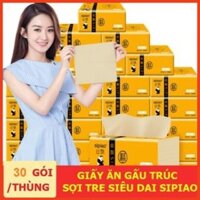 [Mã Giảm Giá BIML011] Giấy ăn Gấu Trúc Thùng 30 Gói Sipiao Không Chất Tẩy Trắng  SIêu dai siêu rẻ mới nhất 2019