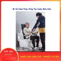 [Mã Giảm Giá] Xe lăn ngả giường nằm đa năng,đi tắm đi vệ sinh