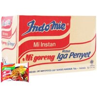 [Mã GROSALE2703 giảm 8% đơn 250K] Thùng 40 gói mì xào khô Indomie Mi Goreng Rasa Iga Penyet vị sườn 80gr