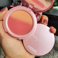 Má hồng bảng má hồng Phổ biến NOVO Sweet Pink Gradient Blush, Bake Pink Blush, Trang điểm khỏa thân, Da tự nhiên tốt, Đĩa má hồng, Trang điểm Rouge