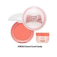 Má Hồng Etude House Lovely Cookie Blusher 7g #OR202 Sweet Coral Candy