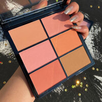 Má hồng Guicami 6 ô , bảng má dạng phấn nhiều mầu nội địa trung giữ mầu lâu trôi