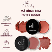 Má Hồng Kem e.l.f Putty Blush (2 Dòng Thường & Có Nhũ) | Lâu Trôi, Nhẹ Mặt, Nhiều Gam Màu Cực Xinh (Hũ 10g)