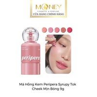 Má Hồng Kem Peripera Syrupy Tok Cheek Mịn Bóng 9g