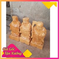 [Mã HUYNHSHOP free ship cho đơn 250k]  Tượng Phúc Lộc Thọ gỗ pơ mu nhỏ