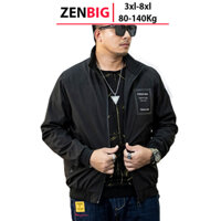 [Mã INBAU30 giảm 30K đơn 199K] áo khoác nam big size dành cho người mập người béo bụng to, size lớn châu âu từ 80-140kg