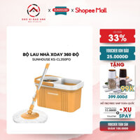 [Mã INBAU300 giảm 10% đơn 250K] Bộ lau nhà xoay 360 độ SUNHOUSE KS-CL350PO