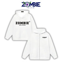 [Mã INBAU300 giảm 10% đơn 250K] Áo hoodie zip Zombie Club x PAMIN Logo SS2 màu trắng HZB12