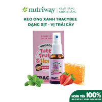 [Mã INBAU704 giảm 70K đơn 449K] Keo ong xanh xịt Tracybee vị trái cây 30ml chiết xuất từ keo ong xanh Brazil Nutriway