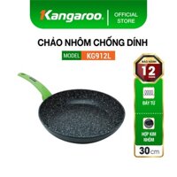 ❒✇[Mã INCU50 giảm 50k đơn 250k] Chảo nhôm chống dính (30cm, vân đá, đáy từ, tay cầm silicon) model KG912L