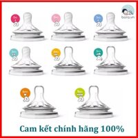 [Mã KJM0U0IOH giảm 5% đơn 500K]NÚM TI AVENT NATURAL CỔ RỘNG [ĐỦ SỐ 0 - 5][CAM KẾT CHÍNH HÃNG] vú