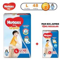 [Mã KJM0U0IOH giảm 5% đơn 500K][Tặng 1 gói regular] Tã quần Huggies Pant Big Jumbo M54/L48/XL42