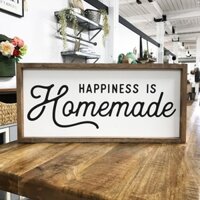 [Mã LIFE1511A giảm 10% đơn 50K] Tranh gỗ handmade - Happiness is Homemade - decor trang trí nhà bếp,phòng ăn