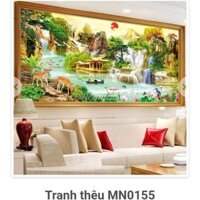 [Mã LIFE8S50K giảm 10% đơn 200K] Tranh Thêu Kín Phong Cảnh Thiên Nhiên E214(100*55),EDB214(150*70) ngọc thịnh