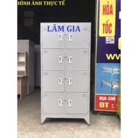 [Mã LIFEBKA5 giảm 10% tối đa 1 Triệu đơn 500k] Tủ hồ sơ sắt - tủ Locker 8 ngăn sơn tĩnh điện sắt dày cao cấp