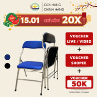 [Mã LIFEBKA5 giảm 10% tối đa 1 Triệu đơn 500k] Ghế xếp học sinh, ghế khung thép bọc nệm, ghế học sinh giá rẻ