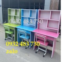 [Mã LIFEBKA5 giảm 10% tối đa 1 Triệu đơn 500k] Bàn học sinh liền kệ giá rẻ ngang 80cm cao 1m45 sâu 45cm (HCM)