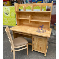 [Mã LIFEBKA5 giảm 10% tối đa 1 Triệu đơn 500k] bàn học gỗ tự nhiên rộng 1m cao 1m45