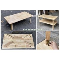 [Mã LIFEBKA5 giảm 10% tối đa 1 Triệu đơn 500k] Bàn Học, Bàn Làm Việc Chân Gỗ Gấp, Xếp Gọn (R50cm x D100cm x C30cm)