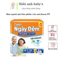 [mã live- Tặng thêm 2 miếng quần ] Tã dán người già caryn ngày và đêm, người bệnh, mẹ sau sinh mới hương bạc hà M/L 10m
