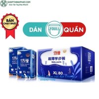 [Mã MKBCFAIR1 hoàn 8% xu đơn 400K] Bỉm Youli dán/quần S108/M92-88/L84/XL80/XXL72/XXXL68 nội địa Trung