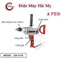 (Mã mới 5118) Máy khuấy sơn đầu khoan FEG 5116, công suất 1200w - Máy trộn sơn, máy đánh bột trét tường  - Bảo hành 6th