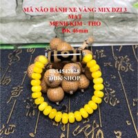 Mã Não bánh xe vàng mix dzi 3 mắt  (Mệnh Kim - Thổ)