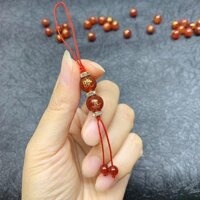 Mã Não Đỏ Chữ Hạt Trăm Tên Nhà Móc Khóa Điện Thoại Di Động Mặt Dây Chuyền Khắc Tên Hạt Xem Mã Não Hạt