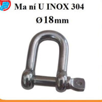 Ma ní U INOX 304 [ Phi 18mm ] Cáp Thép Thái Bình Vina