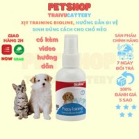 [Mã PET20K giảm 20K đơn 250K] Dung dịch xịt hướng dẫn chó mèo đi vệ sinh đúng chỗ BIOLINE PUPPY TRAINING – 50ml