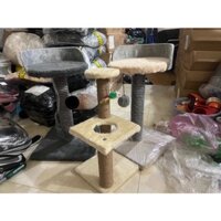 [Mã PET20K giảm 20K đơn 250K] Nhà cây cho mèo, Trụ cào móng mèo ( Cattree) 3 tầng có nệm và đồ chơi