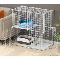 [Mã PET50 giảm 10% - tối đa 50K đơn 250K] COMBO Chuồng Mèo 2 Tầng Có Cầu Thang ( CÓ MÁI VÀ KHÔNG MÁI)