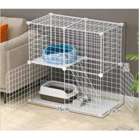 [Mã PET50 giảm 10% - tối đa 50K đơn 250K] COMBO Chuồng Mèo 2 Tầng Có Cầu Thang ( CÓ MÁI VÀ KHÔNG MÁI)