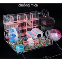 [Mã PET80K giảm 8% tối đa 80K đơn 350K] lồng mika mê cung 33x29x29cm cho hamster
