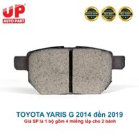 Má phanh bố thắng đĩa sau ô tô TOYOTA YARIS G 2014 đến 2019