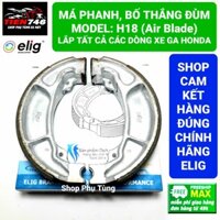Má phanh cơ. Bố thắng đùm ELIG, mã H18 lắp cho Air Blade, Vision, Sh Mode, Lead, PCX, Click, Vario, từ 110 đến 150