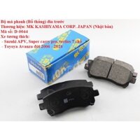 Má phanh/ Má thắng đĩa trước xe Toyota Avanza 06-24, Suzuki APV, Super Carry, Tertios, MK-Nhật bản
