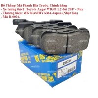 Má Phanh/ Má thắng đĩa trước Xe Toyota WIGO 1.2 G đời 17- Nay. Thương hiệu MK KASHIYAMA - Nhật bản