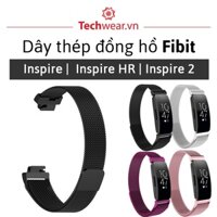 [Mã SKAMCLU9 giảm 10% đơn 100K] Quai thép lưới cho Fitbit Inspire HR/ Fitbit Inspire