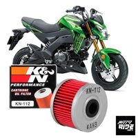 [Mã SKAMLSC4859 giảm 10% đơn 100K] K&N KN-112 LỌC NHỚT CAO CẤP XE MÁY KAWASAKI Z125 / KSR110 / CBR250R