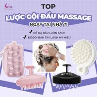 [Mã SKAMLTS2410 giảm 15K đơn 0Đ] Lược Gội Đầu Silicon Massage HEETA, SEPHORA, SCALP BRUSH Giảm Gàu - Giảm Rụng Tóc