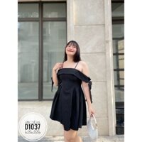 Mã SP: Đầm trễ vai nơ tay Bigsize D1037 (gom order)