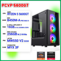[Mã SPHACL7 giảm 6% đơn 1TR2] MÁY TÍNH VĂN PHÒNG R5 5600G ( RYZEN 5 5600G / B450M / 8GB / 256GB )-36T