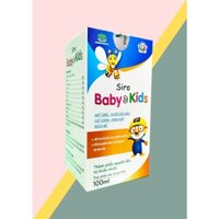 (MÃ SRMA9776 giảm 50% đơn 0Đ) SIRO HỖ TRỢ ĐIỀU TRỊ HO BABY & KIDS