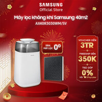 [Mã SS02A giảm 10% đơn 1 triệu] Máy lọc không khí Samsung 40m2 AX40R3030WM, lọc bụi mịn PM0.3, kháng khuẩn 99.9%