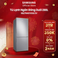 [Mã SSAVDA giảm 12% đơn 5 triệu] Tủ lạnh Samsung hai cửa Ngăn Đông Dưới 280L (RB27N4010S8/SV)