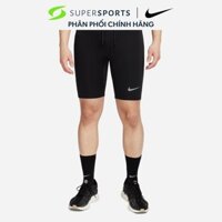 [Mã SSP150K77 giảm 150K đơn 1TR] Quần Bó Thể Thao Nam Nike Dri-Fit Brief-Lined Running 1/2-Length - Đen - FN3372-010