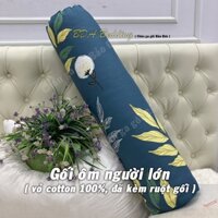 [mã :SSP4C-SSP4D-SSP4E] Gối ôm người lớn, ruột gối + vỏ gối ôm có khoá kéo,vải cotton 100%, đã kèm ruột gối
