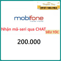 Mã thẻ Mobi 200.000vnđ