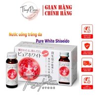 [MÃ THUY6P15 GIẢM 6%] Nước uống trắng da Collagen Nhật Bản Shiseido Pure White - Hộp 10 chai x 50ml